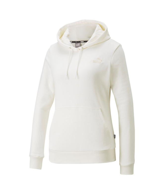 Camisola Puma Essentials Embroidery Sweatshirt para mulher Branco