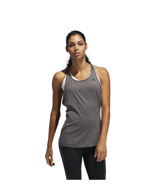 Camiseta Tirantes adidas 3 Stripes Tank Mujer Gris