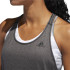 Camiseta Braces adidas 3 Stripes Tank Mulher Cinzento