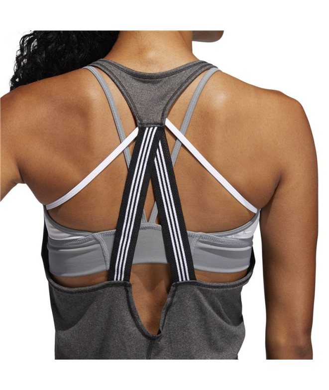 Camiseta Tirantes adidas 3 Stripes Tank Mujer Gris