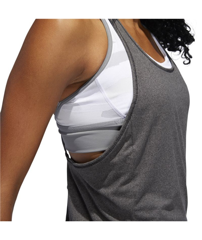 Camiseta Tirantes adidas 3 Stripes Tank Mujer Gris