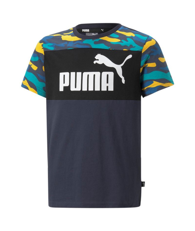 Camiseta Puma de camuflaje Essentials+ Infantil Black