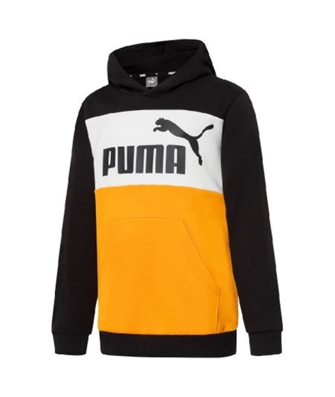 Camisola Puma Essentials+ Colourblock para crianças Preto