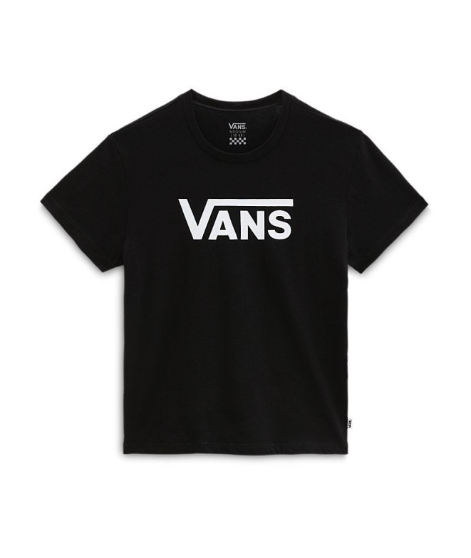 T-shirt Vans Flying V Crew Girl Noir