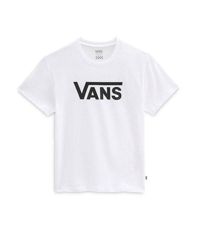 T-shirt Vans Flying V Crew Girl Blanc