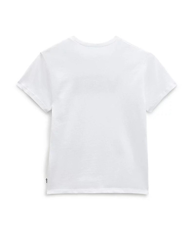 Camiseta Vans Flying V Crew Niña White