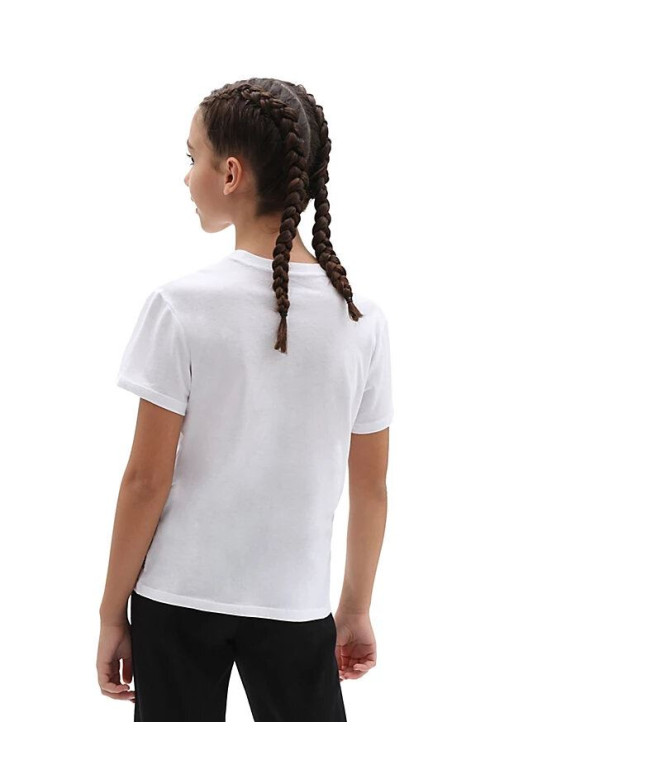 Camiseta Vans Flying V Crew Niña White