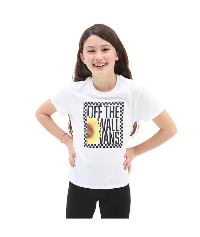 T-shirt Vans Sunlit Crew Girl Blanc