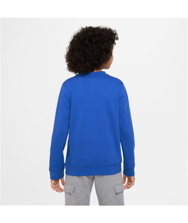 Moletom Nike Menino NSW SOS FLC CREW Azul