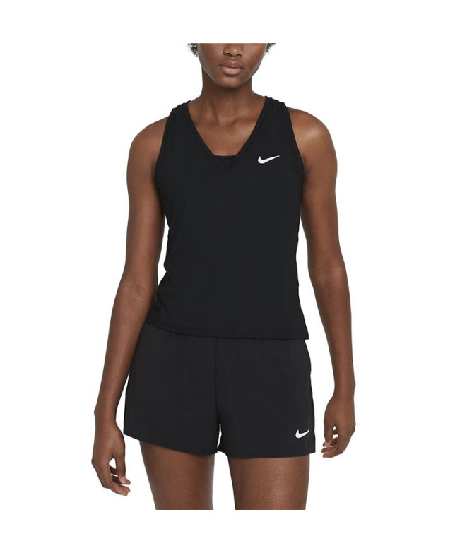 Camiseta de tenis Nike court Victory Mujer Black