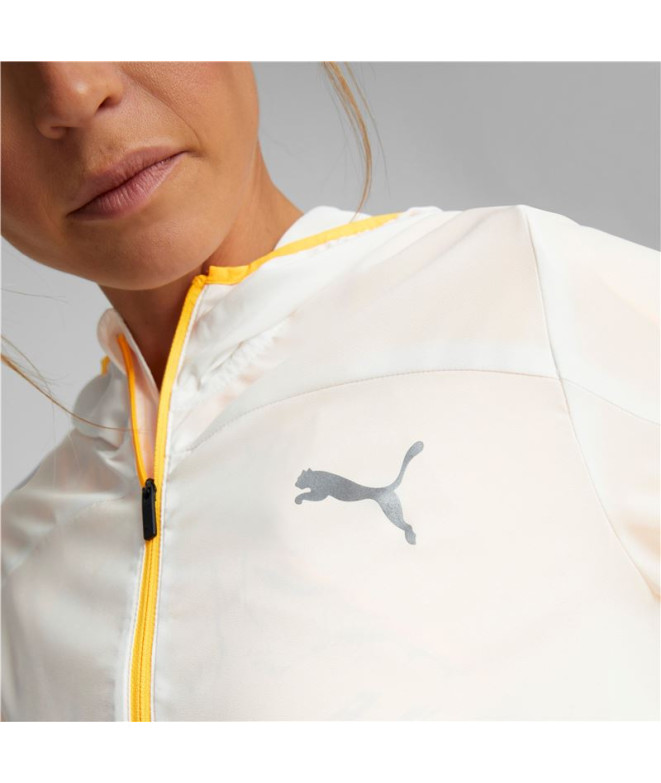 Chaqueta de running Puma Mujer White