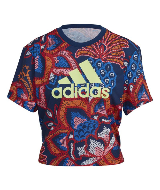 T-shirt adidas FARM Rio Graphic Femme Bleu