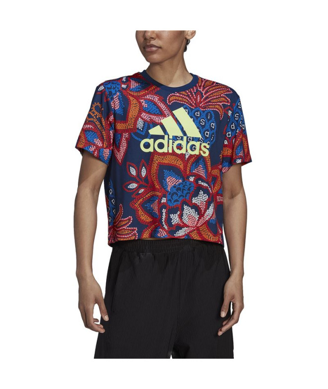 Camiseta adidas FARM Rio Graphic Mujer Blue