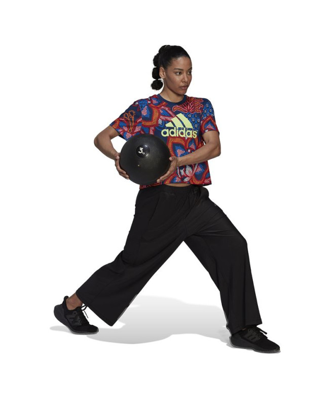 Camiseta adidas FARM Rio Graphic Mujer Blue
