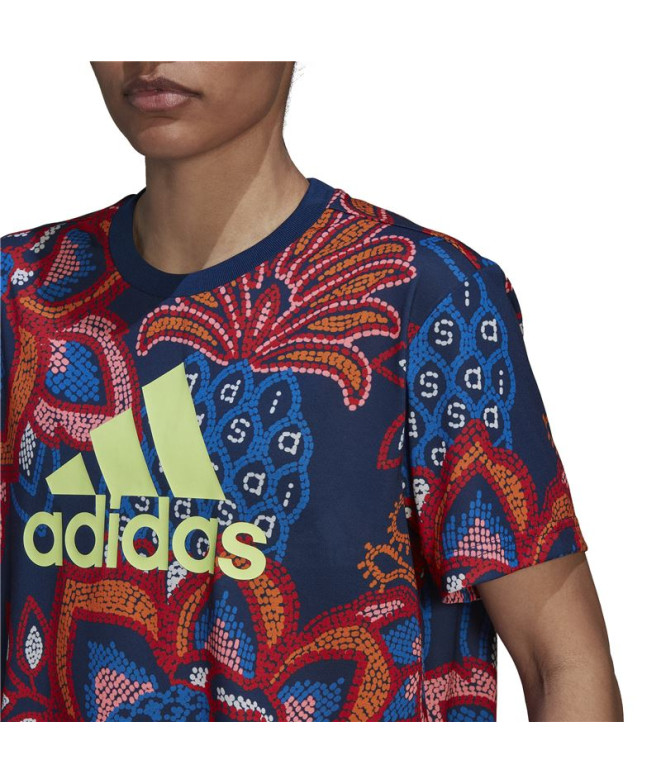 Camiseta adidas FARM Rio Graphic Mujer Blue