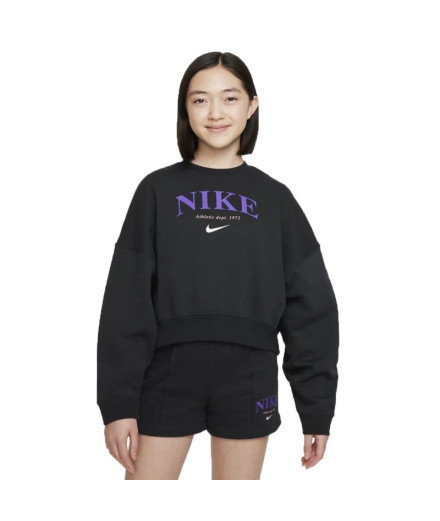 Sweat Nike Fille Tendance Sportswear Noir Sweat Nike Fille Tendance Sportswear Noir