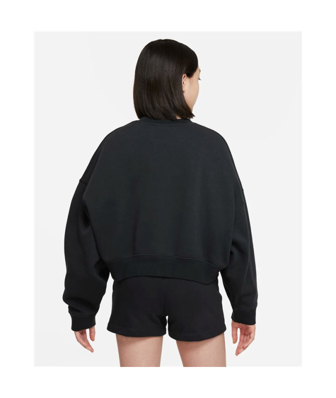 Sweat Nike Fille Tendance Sportswear Noir
