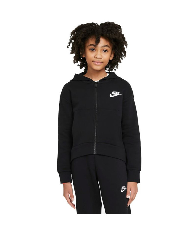 Casaco Nike Menina Roupa desportiva Club Fleece Preto