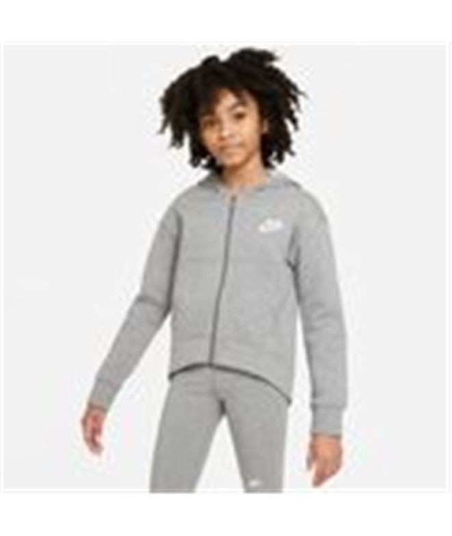 Casaco Nike Menina Sportswear Club Fleece Cinzento