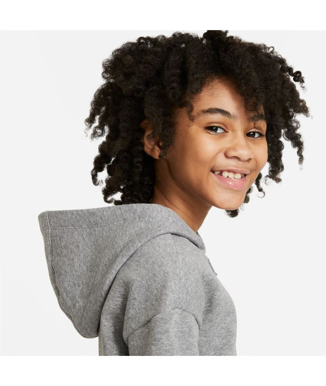 Casaco Nike Menina Sportswear Club Fleece Cinzento
