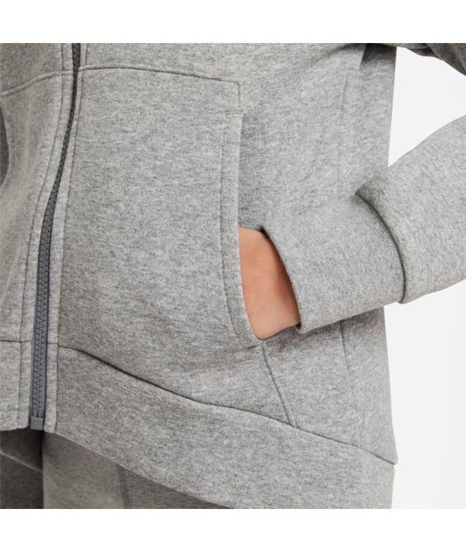 Veste Nike Fille Polaire Sportswear Club Gris