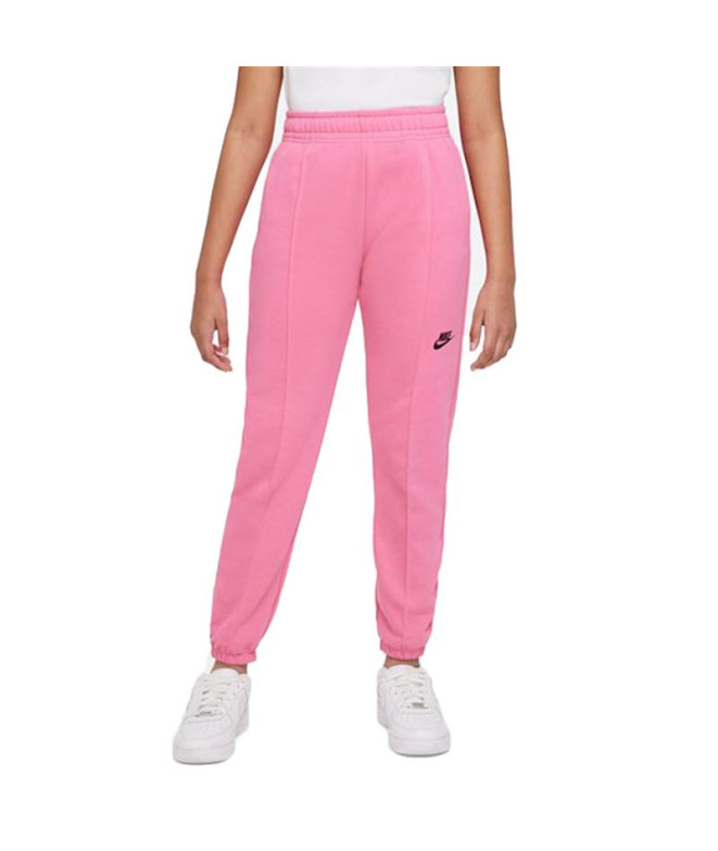 Calça Nike Menina longa roupa de desporto cor-de-rosa