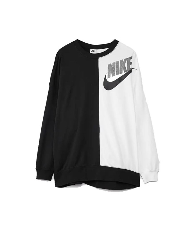 Sweatshirt Nike Sportswear Femme Noir/Blanc