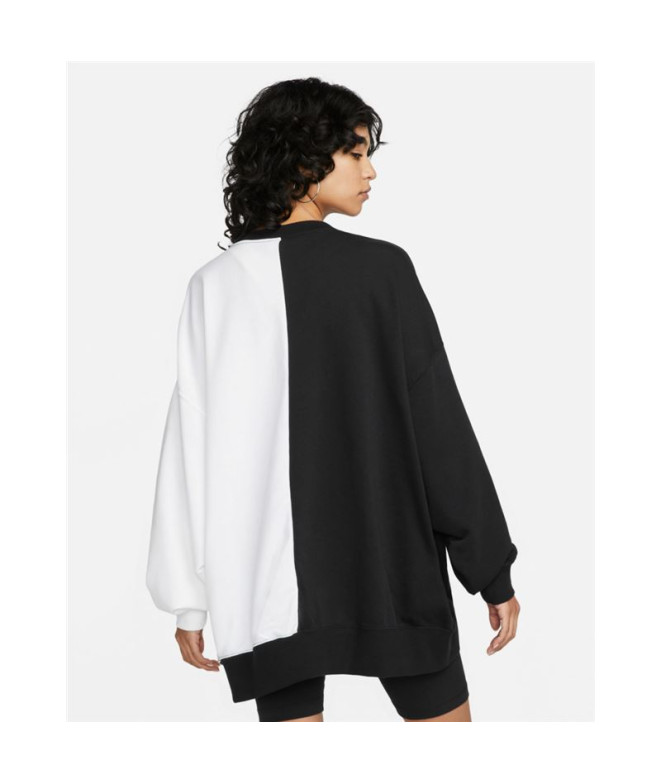 Sweat Nike Femme Sportswear Noir/Blanc