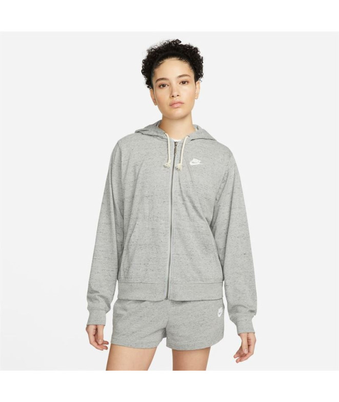 Casaco Nike Mulher Roupa de desporto Ginásio Vintage Cinzento