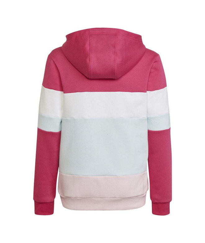 Sudadera adidas Colorblock Fleece Niño Pink
