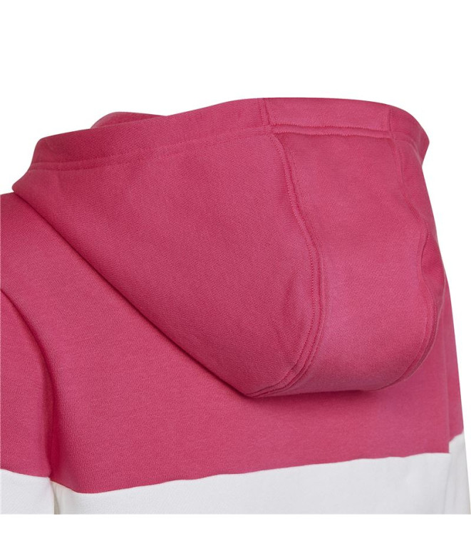 Sudadera adidas Colorblock Fleece Niño Pink