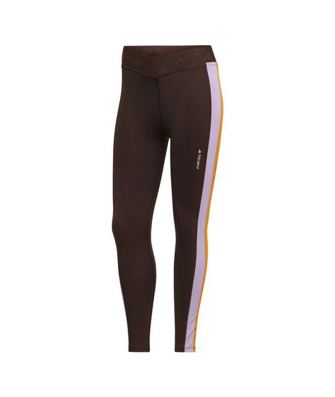 Collants adidas Hyperglam 7/8 Femme Marron