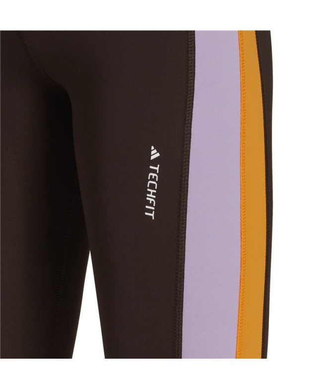 Collants adidas Hyperglam 7/8 Femme Marron