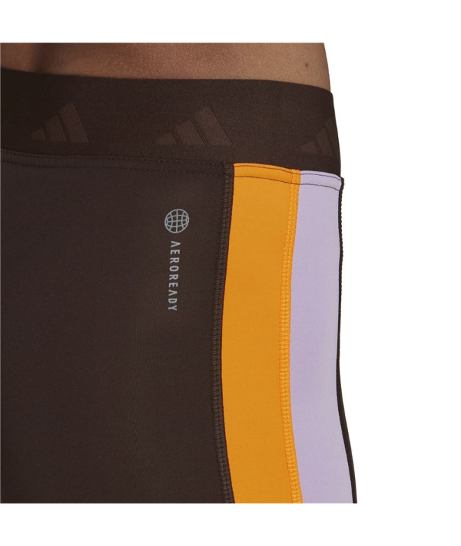 Collants adidas Hyperglam 7/8 Femme Marron