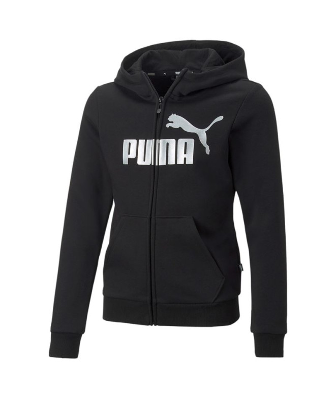 Sweatshirt Puma Ess+ Logo Full-Zip H para crianças