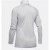 Camiseta Under Armour Tech 1/2 Zip Twist Mulher Cinza