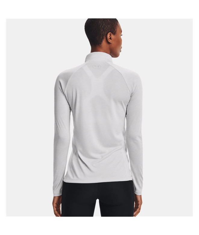 T-shirt Under Armour Tech 1/2 Zip Twist Femme Gris