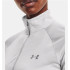 Camiseta Under Armour Tech 1/2 Zip Twist Mulher Cinza