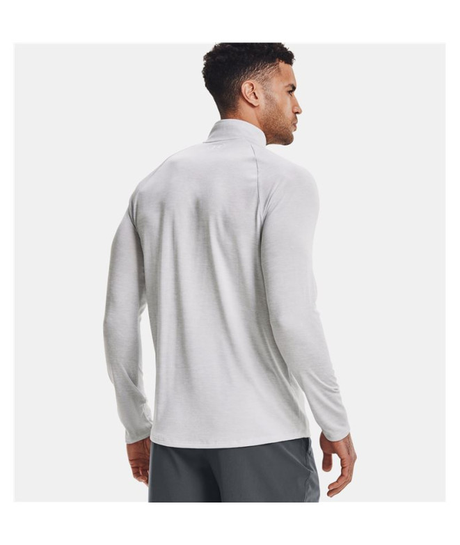 T-shirt Under Armour Homme Tech 2.0 1/2 Zip Blanc