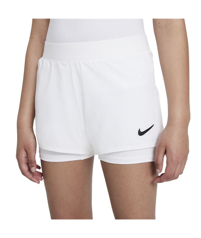 Pantalons Nike Court Fille Victory Dri-Fit Blanc