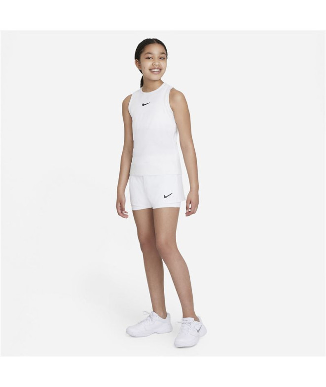 Pantalons Nike Court Fille Victory Dri-Fit Blanc