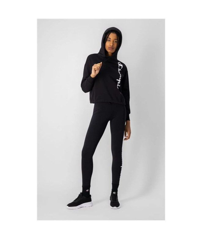 Collant Champion Crop Femme Noir