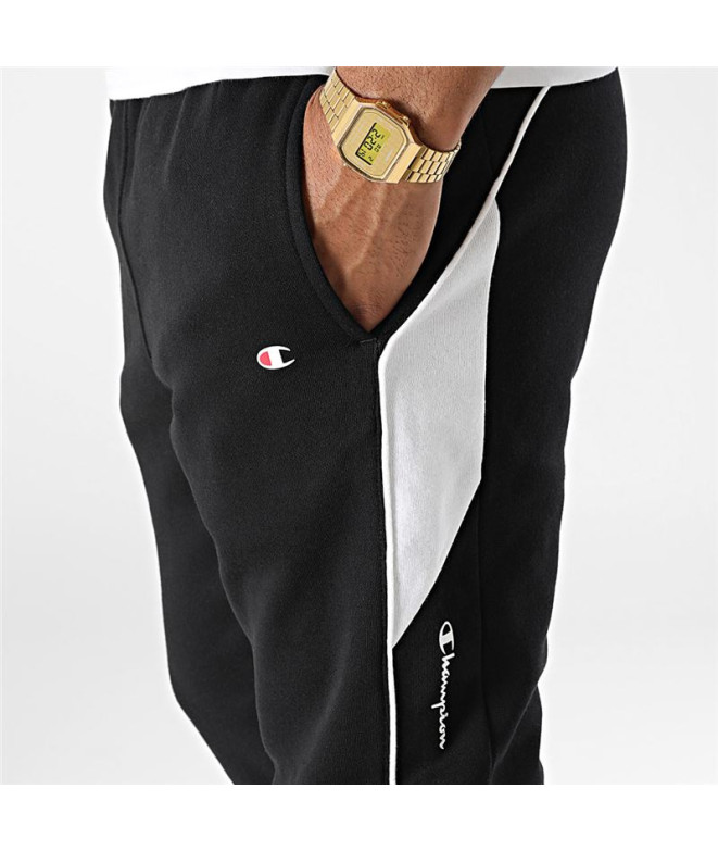 Calças Champion Rib Cuff Men's BK WH