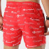 Fato de banho Champion Calções de Praia Homem Vermelho estampado