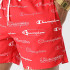 Fato de banho Champion Calções de Praia Homem Vermelho estampado
