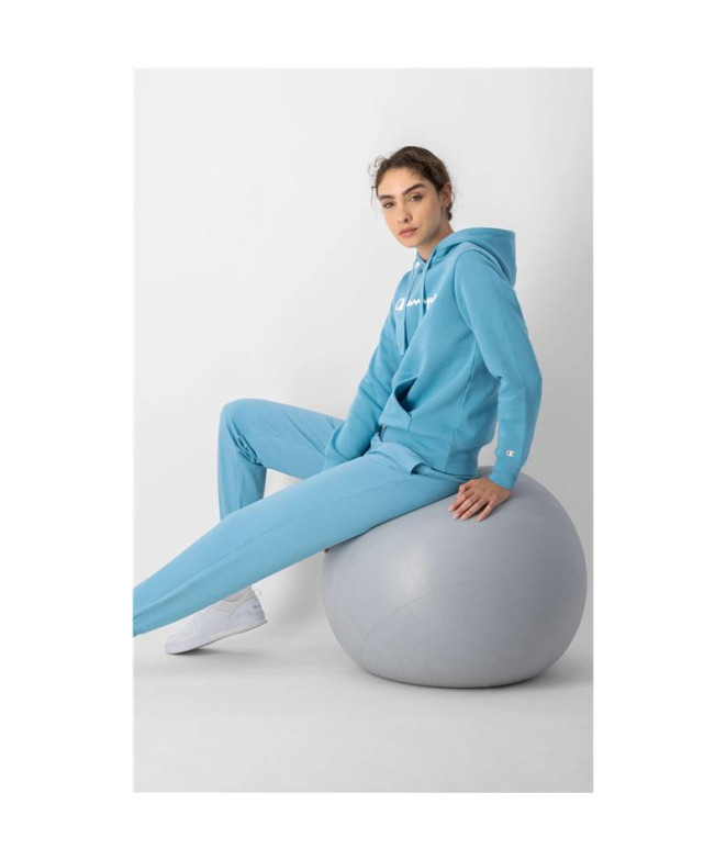 Sweatshirt Champion Mulher com capuz Azul
