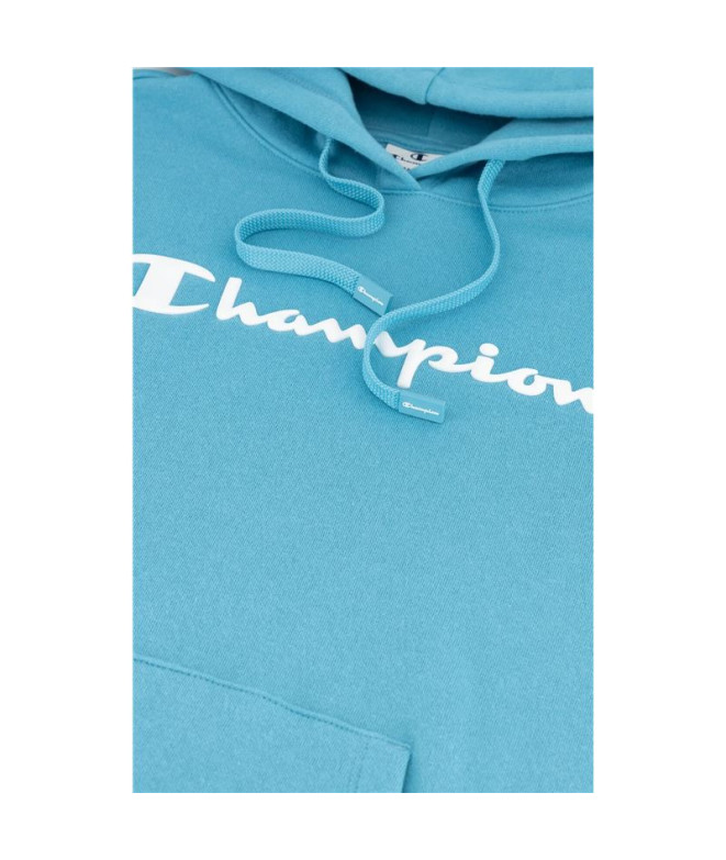Sweatshirt Champion Hooded Woman Bleu
