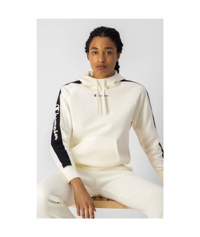 Sweatshirt Champion Oversize Hooded Women White