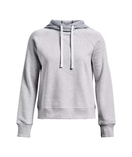 Sudadera Under Armour Rival Fleece CB Hoodie Gris Sudadera Under Armour Rival Fleece CB Hoodie Gris