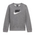 Moletom Nike Infantil Sportswear Club Fleece Cinzento